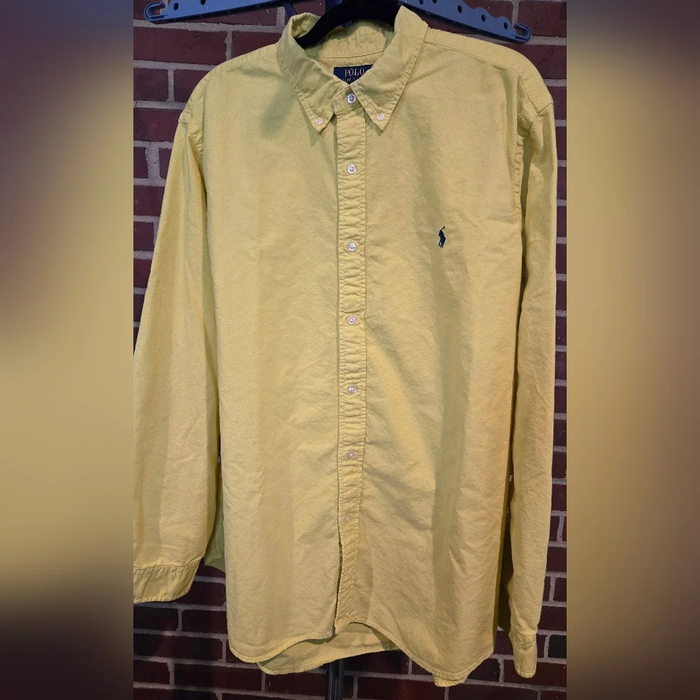 Polo by Ralph Lauren Yellow Oxford Button-Down Shirt